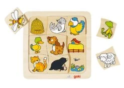 Houten Puzzel Wie Woont Waar?