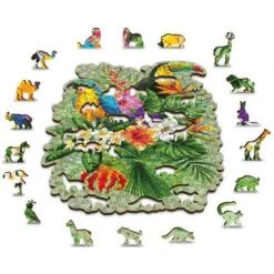 Wooden City Houten Puzzel Tropical Birds L300 -Beste Speelgoed Winkel houten puzzel wooden city tropical birds L300 3