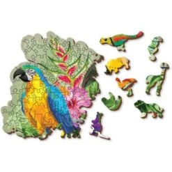 Wooden City Houten Puzzel Tropical Birds L300 -Beste Speelgoed Winkel houten puzzel wooden city tropical birds L300 4