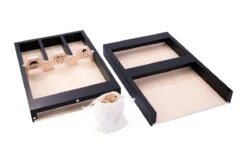 Houten Sjoelbak Junior Mini Sjoelbak 2dlg Black -Beste Speelgoed Winkel houten sjoelbak mini thema dieren 2 delige sjoelbak black 3