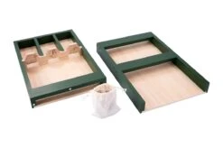Houten Sjoelbak Junior Mini Sjoelbak 2dlg Groen Dino -Beste Speelgoed Winkel houten sjoelbak mini thema dino 2 delige sjoelbak groen 4
