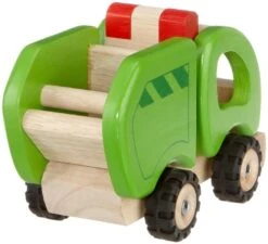 Houten Vuilniswagen -Beste Speelgoed Winkel houten vuilniswagen pintoy 55964 1 1