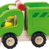Houten Vuilniswagen 2 Houten Vuilniswagen -Beste Speelgoed Winkel houten vuilniswagen pintoy 55964