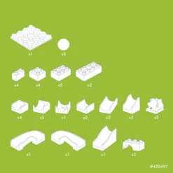 Hubelino Knikkerbaan Uitbreidingset Wissel 43-delig -Beste Speelgoed Winkel hubelino 420497 uitbreiding wissel knikkerbaan 6