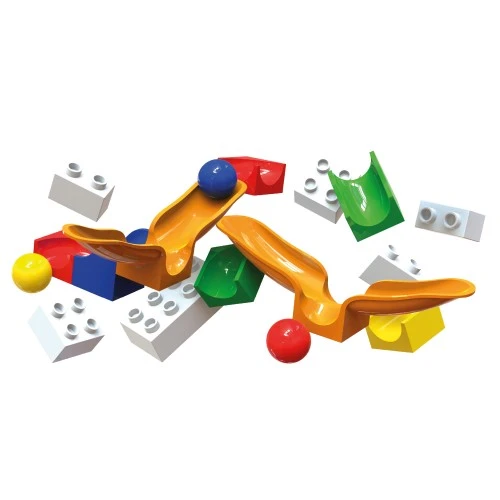 Hubelino Knikkerbaan Uitbreidingsset-Swing 46-delig 5 Hubelino Knikkerbaan Uitbreidingsset-Swing 46-delig - Afbeelding 3