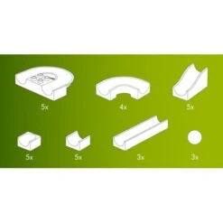 Hubelino Knikkerbaan Baanelementen Aanvulset 30-delig -Beste Speelgoed Winkel hubelino knikkerbaan 30 delig 420046 2