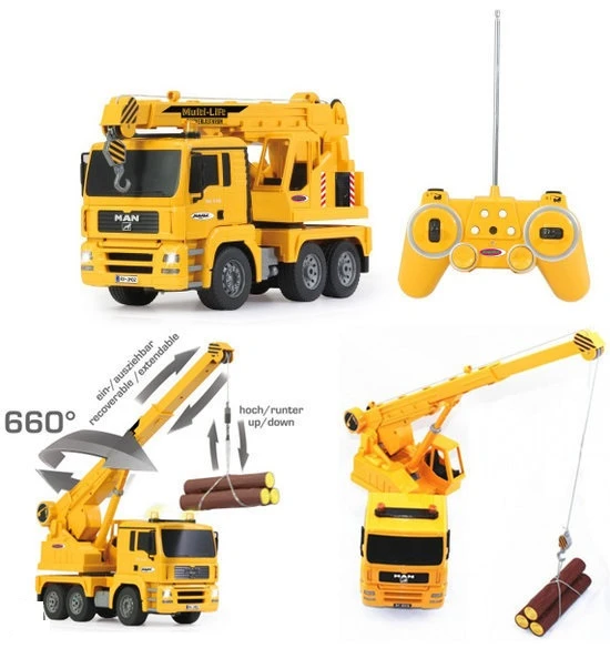 Jamara Radiografisch Bestuurbare Kraanwagen MAN Schaal 1 : 20 3 Jamara Radiografisch Bestuurbare Kraanwagen MAN Schaal 1 : 20