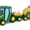 Johnny Tractor Met Vee-aanhanger En Hooibalenwagen -Beste Speelgoed Winkel johnny tractor met hooiwagen en boerderijdieren britains 35089