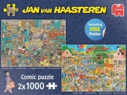 Jumbo 20049 2x Legpuzzel Muziekwinkel+Vakantiekriebels Jan Van Haasteren -Beste Speelgoed Winkel jumbo 20049 legpuzzel 2x 1000 stukjes jvhjan van haasteren janvanhaasteren 2