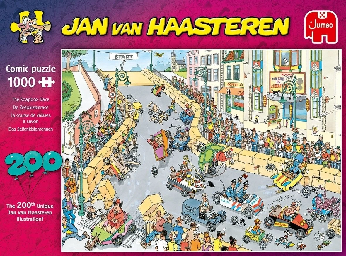 Jumbo 20053 De Zeepkistenrace Puzzel JanvanHaasteren 1000 St 5 Jumbo 20053 De Zeepkistenrace Puzzel JanvanHaasteren 1000 St - Afbeelding 3