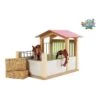 Kidsglobe Paardenbox Paardenstal 1 Box Rose/Wit