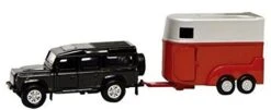 KidsGlobe Landrover Defender Met Paardentrailer