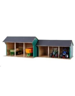 Kidsglobe Tractorloods Machineloods 3-voertuigen Schaal 1 : 32 -Beste Speelgoed Winkel kidsglobe 610192 tractor loods 2