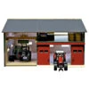 Kidsglobe Tractorwerkplaats Met Berging Schaal 1 : 32 -Beste Speelgoed Winkel kidsglobe 610816 werkplaats met berging deur rood