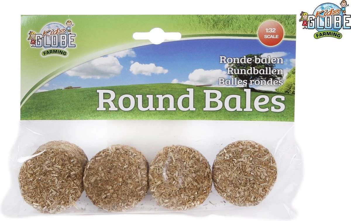 Kidsglobe Ronde Hooibalen 4 Stuks Schaal 1 : 32 3 Kidsglobe Ronde Hooibalen 4 Stuks Schaal 1 : 32