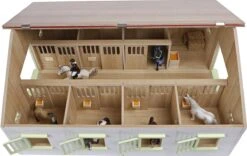 KidsGlobe Paardenstal Met 7 Boxen Pink-White 9 KidsGlobe Paardenstal Met 7 Boxen Pink-White -Beste Speelgoed Winkel kidsglobe paardenstal 7 paardenboxen wit roze 610189