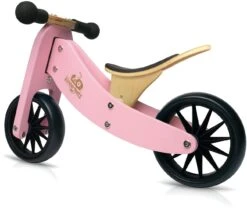 Tiny Tot Loopfiets 2 – In – 1 Kinderfeets – Loopfiets – Rose -Beste Speelgoed Winkel kinderfeets tiny tot roze loopfiets 1 1