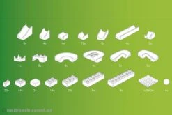 Hubelino Knikkerbaan Bouwdoos 200-delig -Beste Speelgoed Winkel knikkerbaan 200 delig hubelino 420183 2