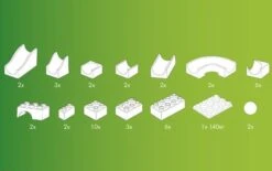 Hubelino Knikkerbaan Bouwdoos Mini-set 45-delig 7 Hubelino Knikkerbaan Bouwdoos Mini-set 45-delig -Beste Speelgoed Winkel knikkerbaan 45 delig hubelino 420139 2