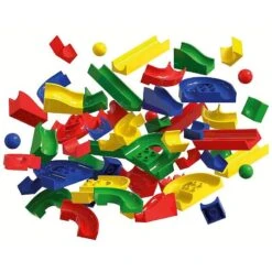Hubelino Knikkerbaan Baanelementen 55-delig -Beste Speelgoed Winkel knikkerbaan hubelino elements 50 delig 420039 1