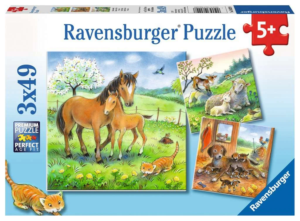 Knufffeltijd Puzzelbox Ravensburger 3×49 Stukjes 3 Knufffeltijd Puzzelbox Ravensburger 3×49 Stukjes