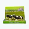 Koeien Set Van 2 Stuks Zwart/wit Liggend Kidsglobe Schaal 1 : 32 -Beste Speelgoed Winkel koeien zwartbont kids globe farming 571872 1