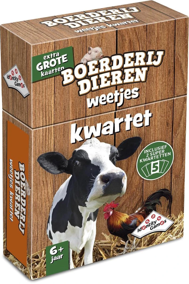 Kwartet Spel Boerderijdieren Weetjes-kwartet 3 Kwartet Spel Boerderijdieren Weetjes-kwartet