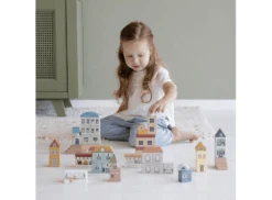 Little Dutch LD4493 Blokkenstad Uitbreiding Railway -Beste Speelgoed Winkel little dutch blokkenset stad 2