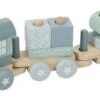 Little Dutch LD7036 Houten Blokkentrein Blauw 1 Little Dutch LD7036 Houten Blokkentrein Blauw -Beste Speelgoed Winkel little dutch houten blokkentrein blauw