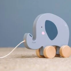 Little Dutch LD4450 Houten Trekdier Olifant -Beste Speelgoed Winkel little dutch houten trekdier olifant 1 1