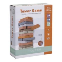 Little Dutch LD4757 Tower Game Hout 5 Kleuren Jenga Mini