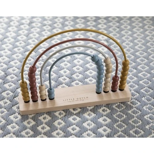 Little Dutch LD4700 Houten Regenboog Telraam LittleDutch 5 Little Dutch LD4700 Houten Regenboog Telraam LittleDutch - Afbeelding 3