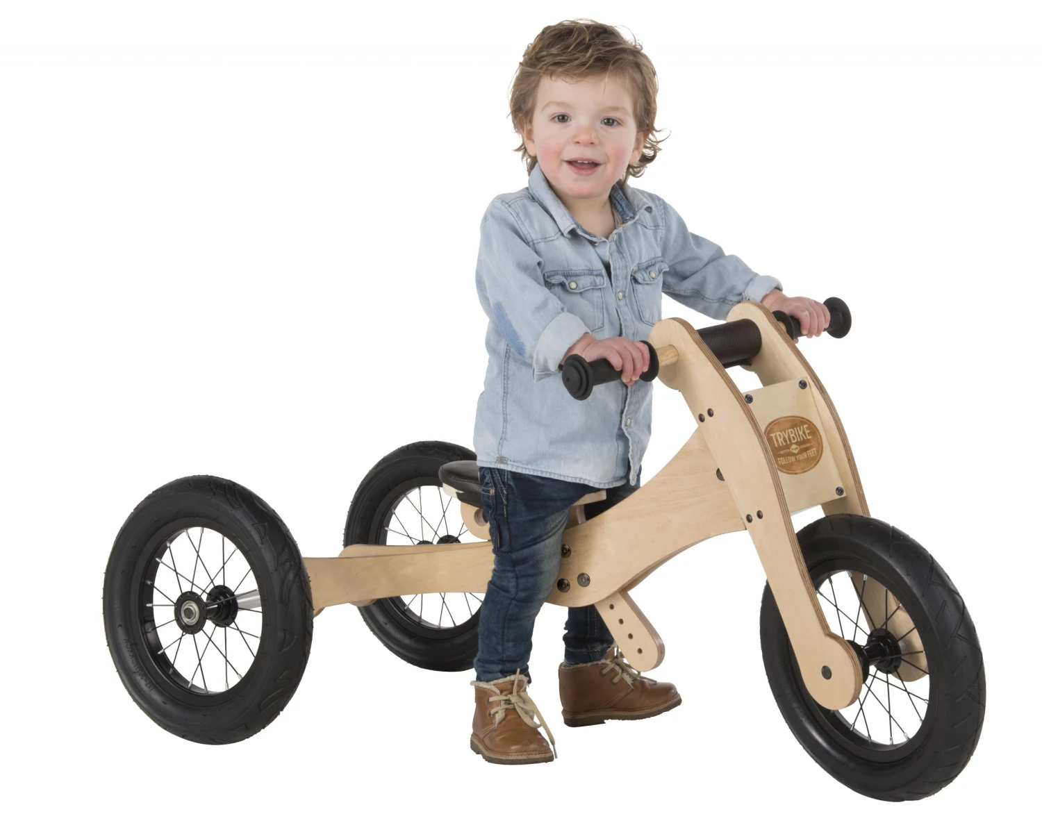 Trybike Brown – Houten 4-in-1 Loopfiets 8 Trybike Brown – Houten 4-in-1 Loopfiets - Afbeelding 6