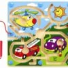 Magneetlabyrinth Transport 1 Magneetlabyrinth Transport -Beste Speelgoed Winkel magneetlabyrinth mighty motors hape