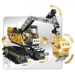 Meccano 16301 Excavator Graafmachine Contructiespeelgoed -Beste Speelgoed Winkel meccano 16301 graafmachine bulldozer 1 1
