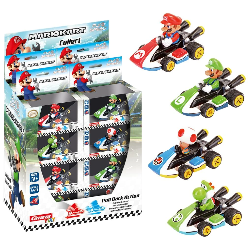 Nintendo Super Mario Kart 8 Schaal 1:43 Pull Back Auto 4-assorti 3 Nintendo Super Mario Kart 8 Schaal 1:43 Pull Back Auto 4-assorti