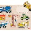 Noppenpuzzel Bouwvoertuigen -Beste Speelgoed Winkel noppenpuzel bouwvoertuigen goki 57593