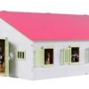 KidsGlobe Paardenstal Met 7 Boxen Pink-White -Beste Speelgoed Winkel paardenstal met 7 boxen rose kidsglobe 344941