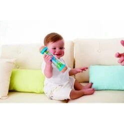 Goki 61879 Regenmaker Rood/Blauw Rain Stick -Beste Speelgoed Winkel regenmaker blauw hape beaded raindrops 2 1