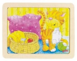 Set Houten Puzzels Dieren , 6 Delig -Beste Speelgoed Winkel set houten puzzels goki 57807 4