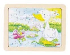 Set Houten Puzzels Dieren , 6 Delig -Beste Speelgoed Winkel set houten puzzels goki 57807 5