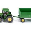 Siku 1953 Tractor John-Deere Met 2 Assige Aanhangwagen 1 Siku 1953 Tractor John-Deere Met 2 Assige Aanhangwagen -Beste Speelgoed Winkel siku 1953 tractor john deere met tandemasser
