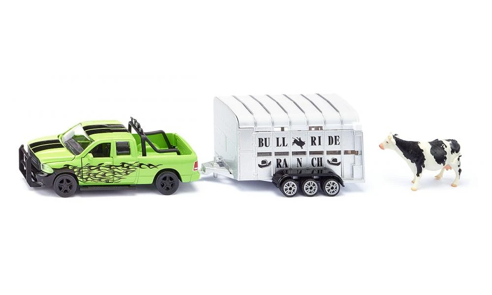 Siku 1998 RAM-1500 Met-veetrailer 4 Siku 1998 RAM-1500 Met-veetrailer - Afbeelding 2