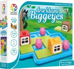 SmartGames SG023 3-Kleine-Biggetjes-Deluxe Denkspel Preschool