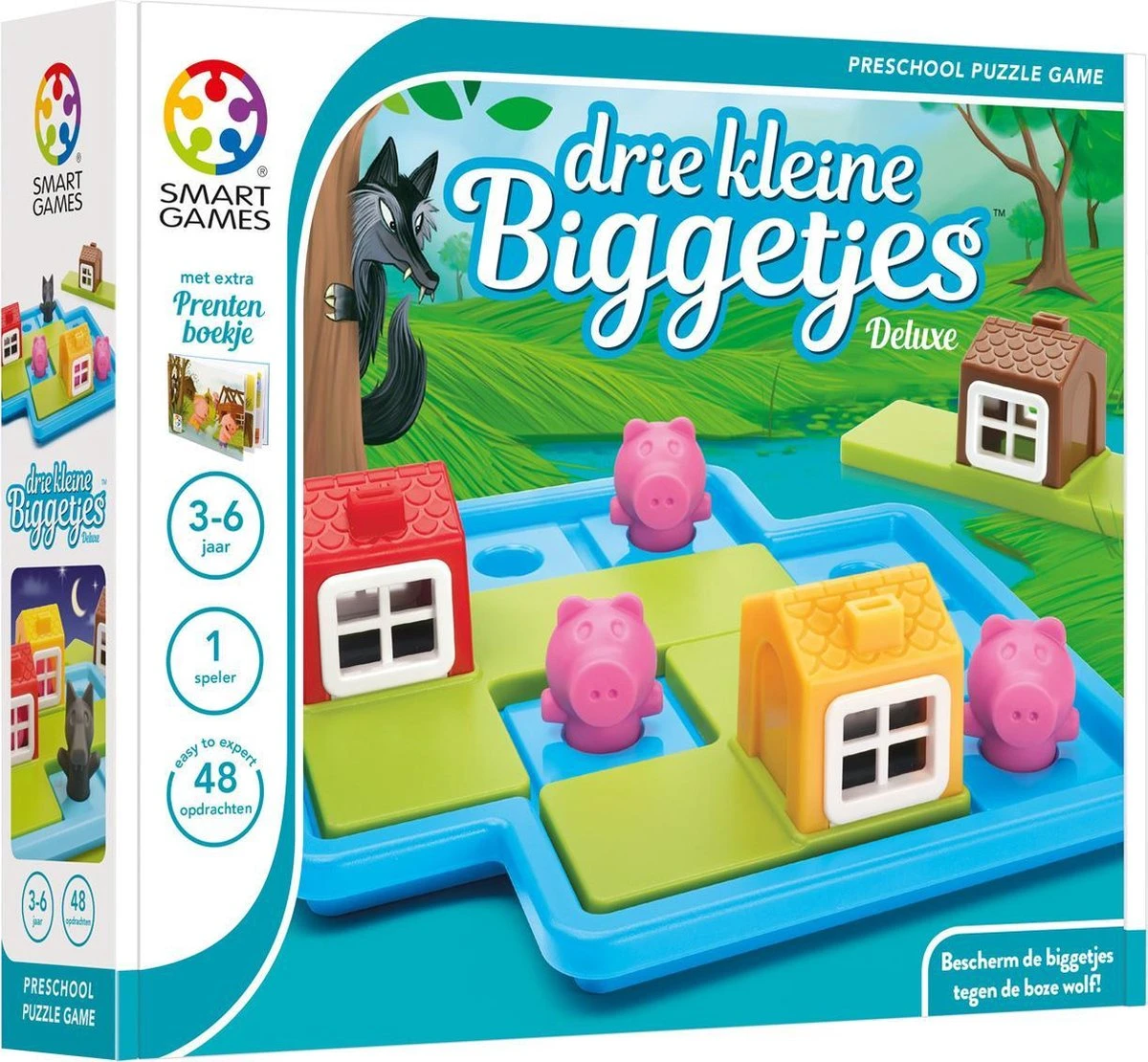SmartGames SG023 3-Kleine-Biggetjes-Deluxe Denkspel Preschool 3 SmartGames SG023 3-Kleine-Biggetjes-Deluxe Denkspel Preschool