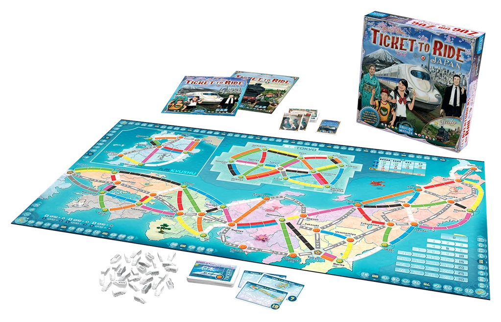 Days Of Wonder Ticket To Ride Japan/Italy Uitbreidingsset Familiespel 4 Days Of Wonder Ticket To Ride Japan/Italy Uitbreidingsset Familiespel - Afbeelding 2