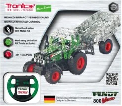 Tronico Micro Radiografisch Bestuurbare Fendt 800 Vario Met Aanhanger – 1 : 64 -Beste Speelgoed Winkel tractor fendt 880 vario tronico micro 09521 1