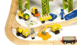 BigJigs BJT280 Houten Trein Cement Silo -Beste Speelgoed Winkel treinset bouwterrein bigjigs bjt019 3 1