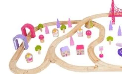 BigJigs BJT023 Treinset Grote Sprookjesstad -Beste Speelgoed Winkel treinset sprookjesstad bigjigs bjt023 3