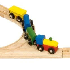 BigJigs BJT018 Houten Trein 124-delige Treinset Transport -Beste Speelgoed Winkel treinset transport bigjigs bjt018 3